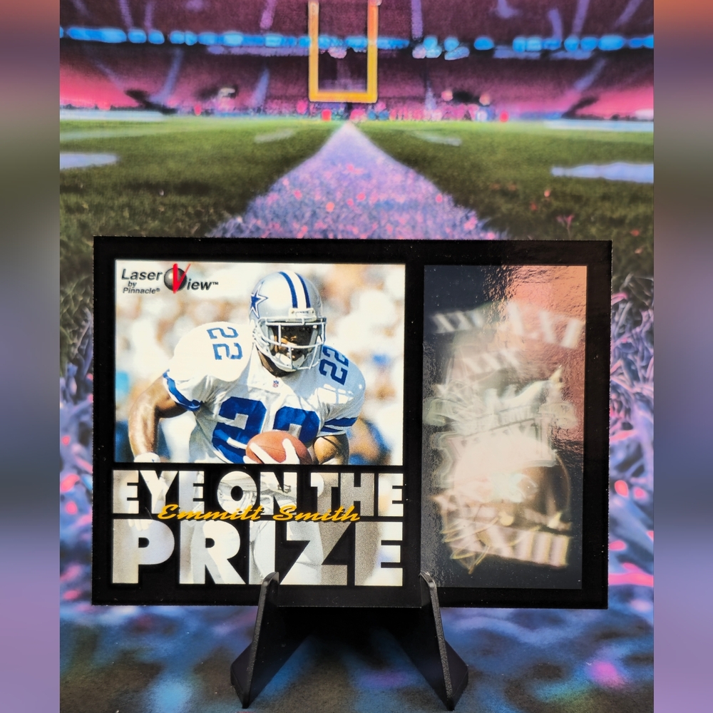 1996 Laser View Eye on the Prize #2 Emmitt Smith Dallas Cowboys